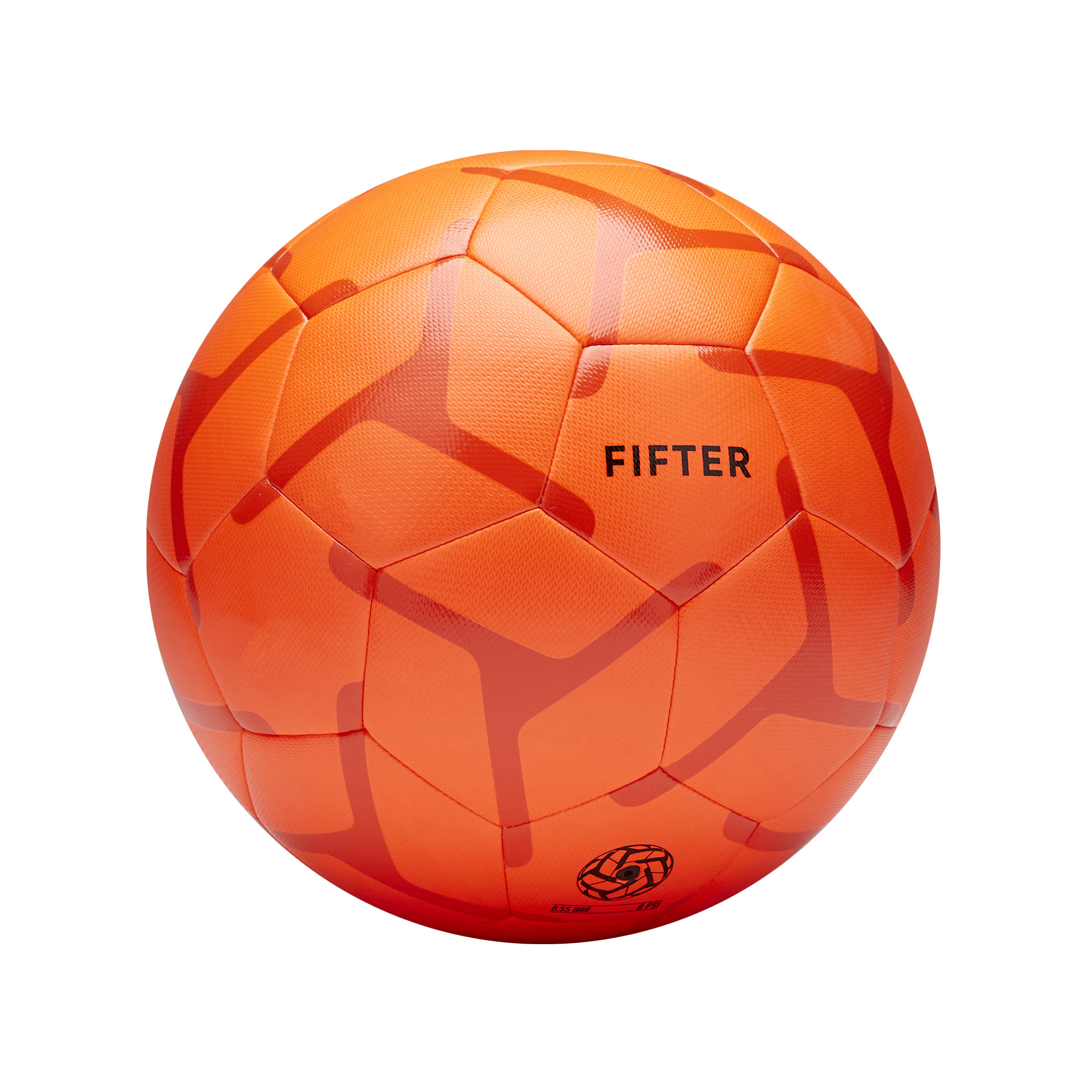 RIBAY Ballon de football taille 5 orange Ballon Pompe